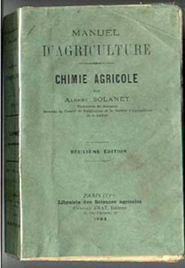 Manuel d'agriculture, tome I, chimie agricole