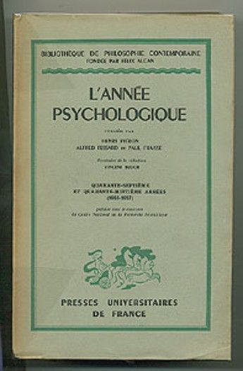 L'année psychologique 47° et 48° année (1946-47)