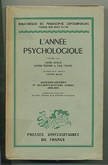 L'année psychologique 47° et 48° année (1946-47)