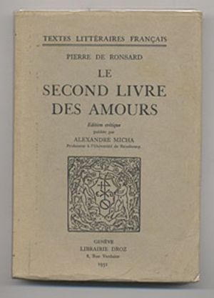 Le second livre des amours