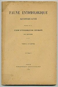 Faune entomologique armoricaine, tome I, 3° partie.