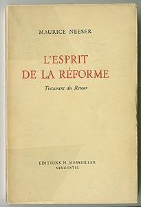 L'esprit de la réforme, testament du retour