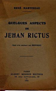 Quelques aspects de Jehan Rictus