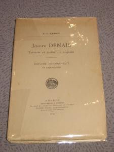 Jospeh Denais écrivain et journaliste angevin. Esquisse biographique et bibliographie.