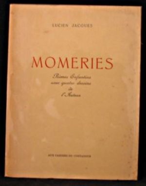 Momeries, poèmes enfantins avec quatre dessins de l'auteur