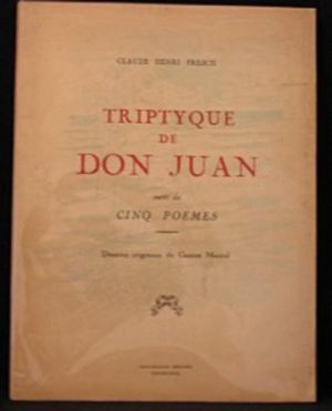 Triptyque de Don Juan, suivi de Cinq poèmes