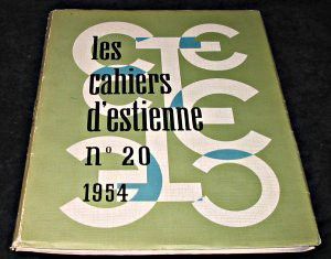 Les Cahiers d'Estienne n°20 (1954)