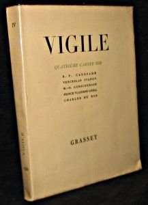Vigile, quatrième cahier 1930