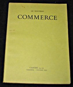 Le Nouveau Commerce, cahier 24-25 (printemps 1973)