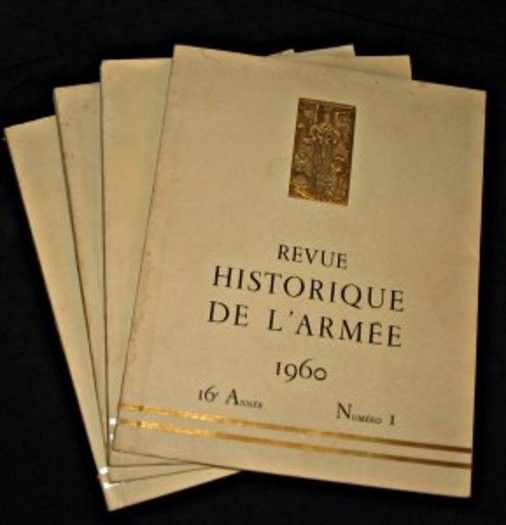 Revue historique de l'armée, 16° année, 1960