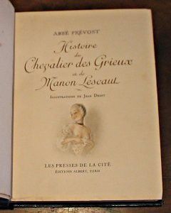 Histoire du Chevalier des Grieux et de Manon Lescaut