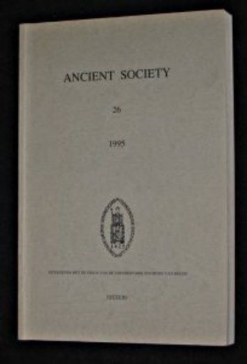 Ancient Society 26 - 1995 - 