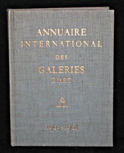 Annuaire international des galeries d'art, 1963 - 1964