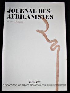 Journal des africanistes tome 47 fascicule 2