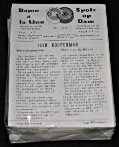 Dame à la une, spots op dam, mensuel des cercles damistes belges