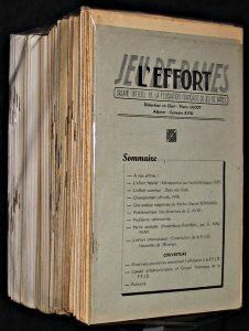 L'effort, jeu de dames, organe officiel de la fédération française du jeu de dames