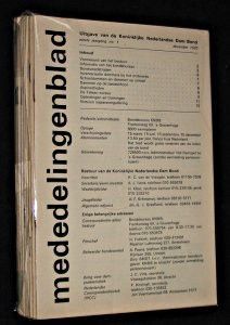 Mededelingenblad, uitgave van de Koninklijke Nederlanse Dam Bond