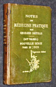 Notes de médecine pratique (26° volume), nouvelle série,  tome III : 1929