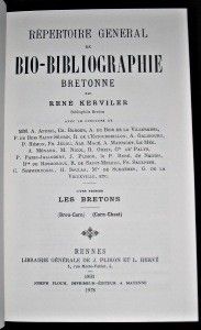 Répertoire général de bio-bibliographie bretonne tome 4