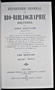 Répertoire général de bio-bibliographie bretonne tome 7