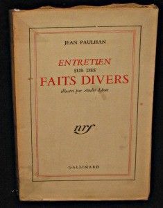 Entretien sur des faits divers