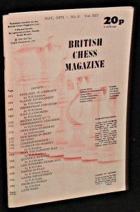 British Chess magazine volume XCI n° 5
