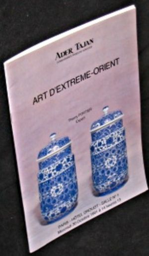 Art d'Extrême Orient. Drouot, 30 Octobre 1991.