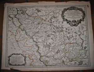 Carte : Le duché de Berg, le comté de Homberg, les seigneuries de Hardengberg et de Wildenborg dressé sur les mémoires les plus récents par le Sr. Sanson géographe ordinaire du Roy