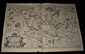 Carte : Le marquisat et l'eslectorat de Brandebourg qui fait parti du cercle de la haute Saxe divisé en ses parties principales parties par le Sr. Sanson, géographe ordinaire du Roy