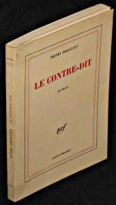 Le Contre-dit, poèmes