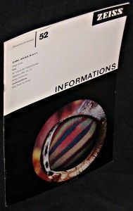 Zeiss. Informations. N°52. Douzième année