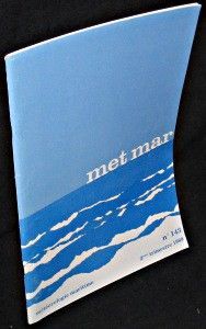 Met Mar. Météorologie maritime. Revue trimestrielle. n°143 Juin 1989