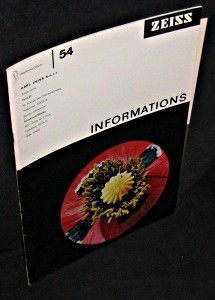 Zeiss. Informations. N°54. Douzième année