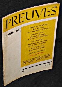 Preuves. n°132. Février 1962