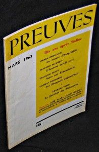 Preuves. n°145. Mars 1963
