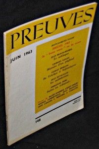 Preuves. n°148. Juin 1963