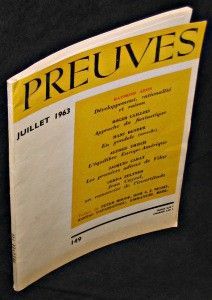 Preuves. n°149. Juillet 1963