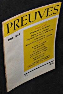 Preuves. n°172. Juin 1965