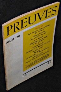 Preuves. n°173. Juillet 1965
