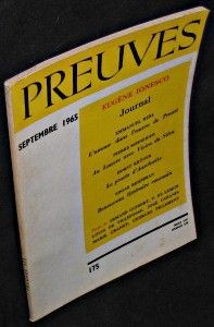 Preuves. n°175. Septembre 1965