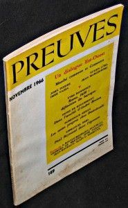 Preuves. n°189. Novembre 1966