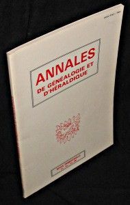Annales de généalogie et d'héraldique. 4eme trimestre 1985