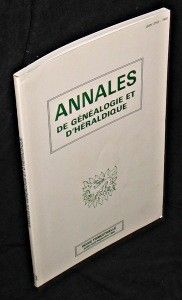 Annales de généalogie et d'héraldique. 3eme trimestre 1986