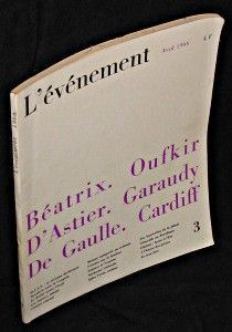 L'évènement. Avril 1966. N°3