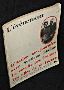 L'évènement. Mai 1967. N°16