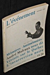 L'évènement. Août - Septembre 1967. N°19-20