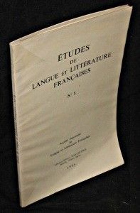 Etudes de langue et littérature françaises n°8