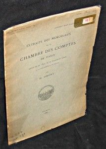 Extraits des mémoriaux de la Chambre des Comptes de Paris. Notice du ms. 5870 de la collection Leber à la bibliothèque de Rouen