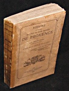 Résumé de l'histoire de l'Etat et Comté souverain de Provence