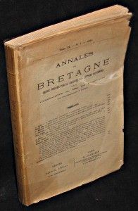 Annales de Bretagne. Revue publiée par la Faculté des lettres de Rennes. Tome XL. N°3. 1933
